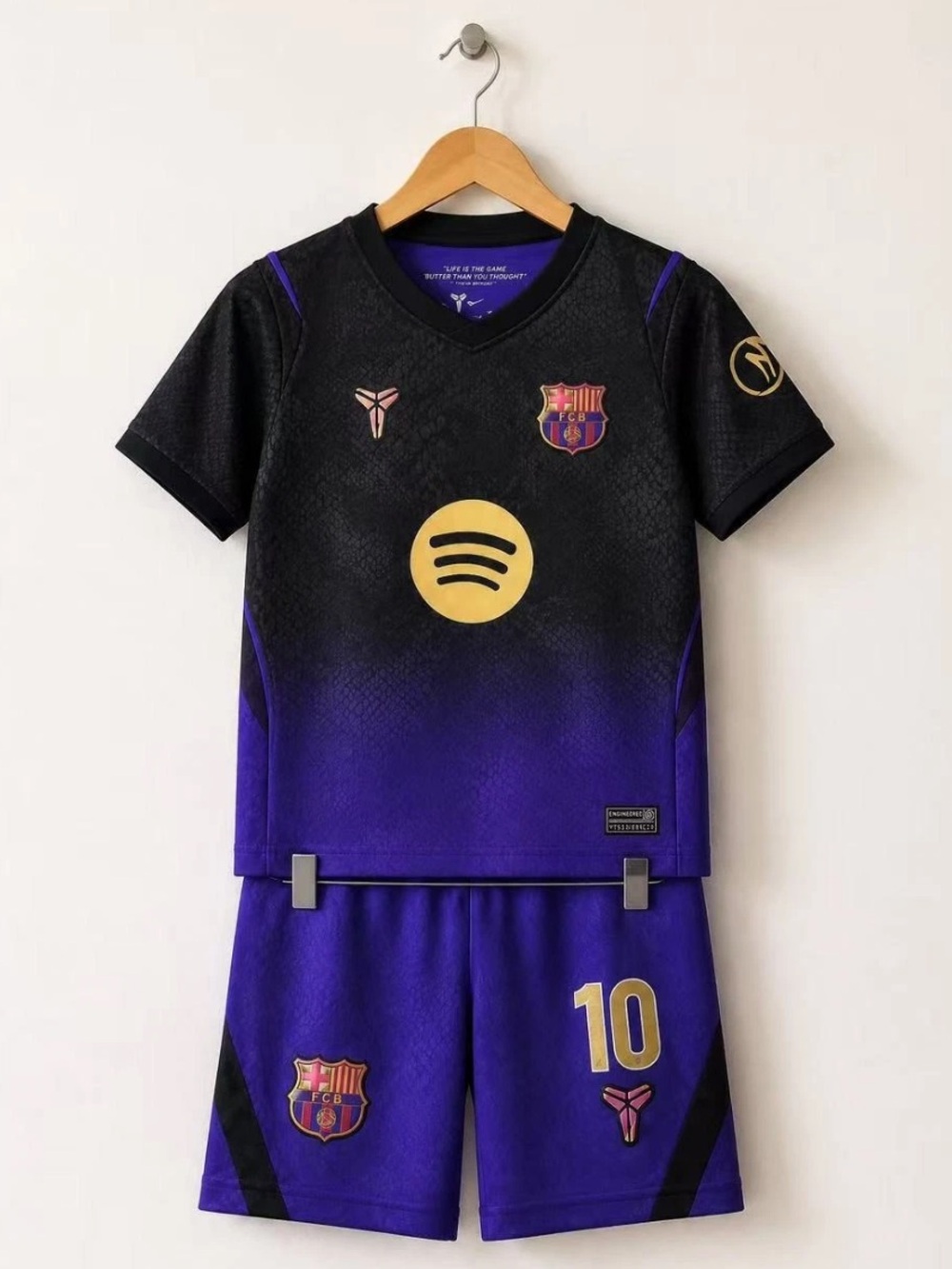 Lamine Yamal Barcelona FC 2026 Soccer Jersey & Shorts Set - Kids Size Medium